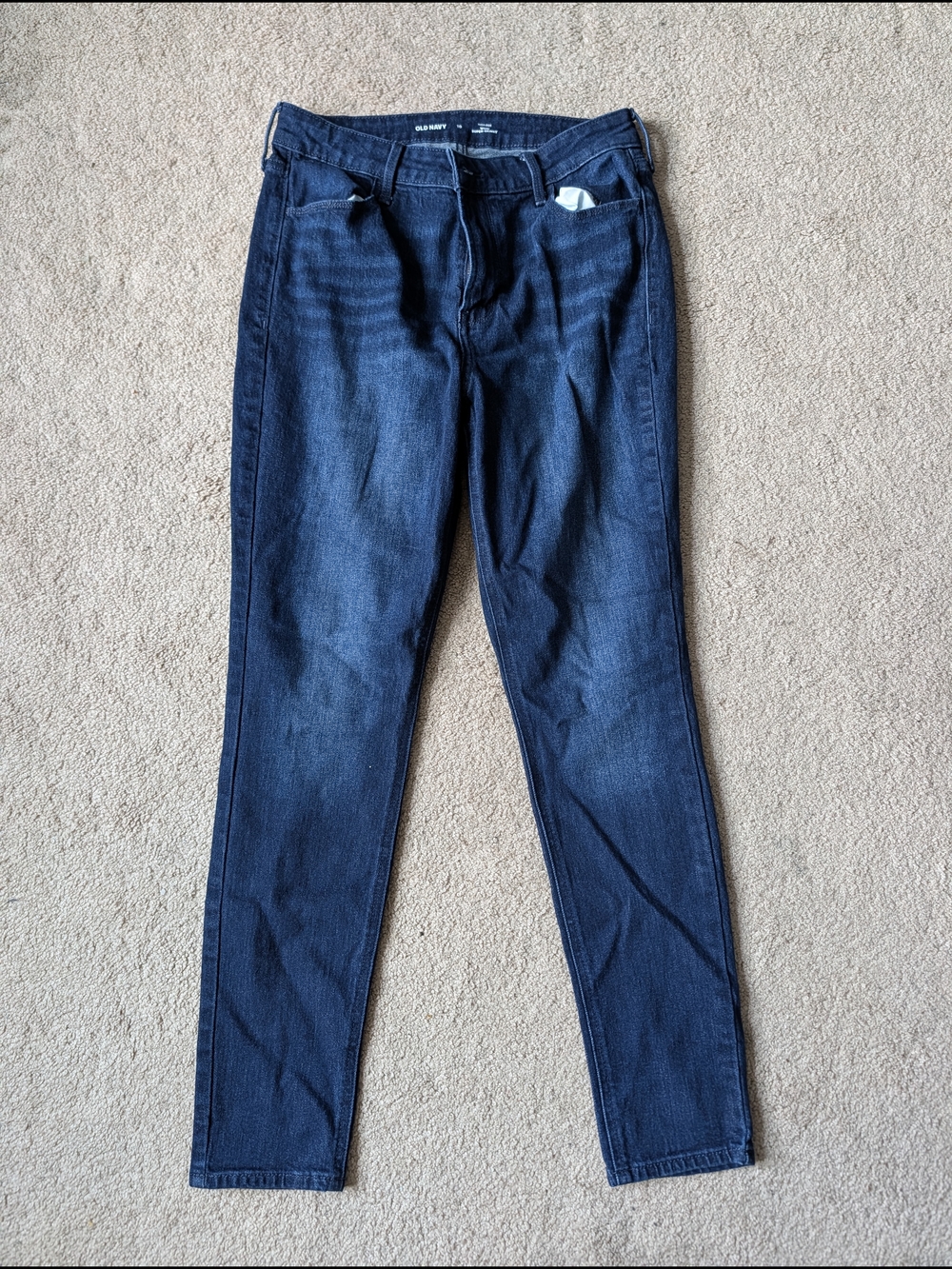 Old Navy Women's High-rise WOW Super Skinny Jeans - Indigo Blue